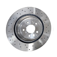 Ford LH FPV FG Premium Brake 4 Piston Rear Cross Drilled Disc Rotors