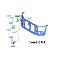Ford Brace Front Bulkhead Fender Everest PX Ranger