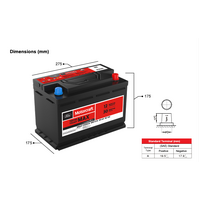 Ford Motorcraft 680 CCA Car Battery ​Fiesta Focus Kuga Mondeo Ranger