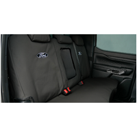 Ford Black Duck Rear Seat Covers Black for Ranger Super Duty Double Cab 08/2025-Onwards