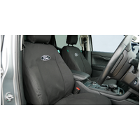 Ford Ranger Super Duty Front Black Duck Seat Covers for Double Cab & Super Cab 08/2025-Onwards