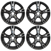 Ford Falcon FPV Alloy Wheels Rims Graphite Insert & FPV Caps Front & Rear 19X8 19X9 AU BA BF FG FGX XR8