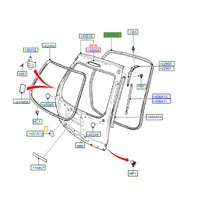 Ford Tailgate Weatherstrip Seal SX SY SZ Territory 