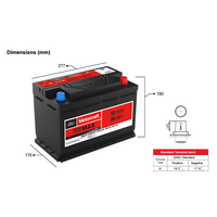 Ford Motorcraft 700 CCA Car Battery​ Territory SZ Transit VM