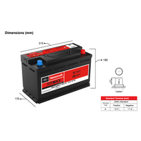 Ford Motorcraft DIN75LHXMF 800 CCA Battery Ranger PX3, Everest