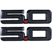 Ford Mustang Black Badges Kit 5.0 Pony & GT Performance Badges 2024-Onwards