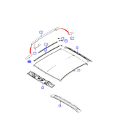 Ford Roof Rack Front Left Hand Slat Cover for Ranger PX MKIII from 18/06/2018