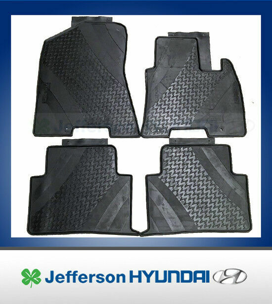Hyundai Tucson Genuine Tailored Rubber All Weather Heavy Duty Floor Mat Set New eBay