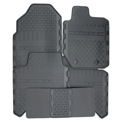 Ford PX Ranger Crew Double Cab Rubber Floor Mats Set XLS XLT