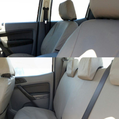Ford PX PX2 Ranger Canvas Front & Rear Set Seat Covers Waterproofed