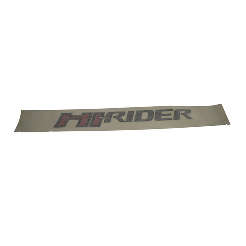 Ford 'Hi-Rider' Name Plate Grey Metallic, for Ranger PX
