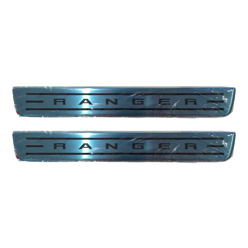 Ford Ranger PXII Double Cab Scuff Plates Stainless Steel 2015 - 2022