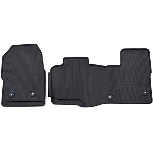 Ford Front Rubber Floor Mats For Transit VO 10 Speed Auto & Dual Passenger Seats