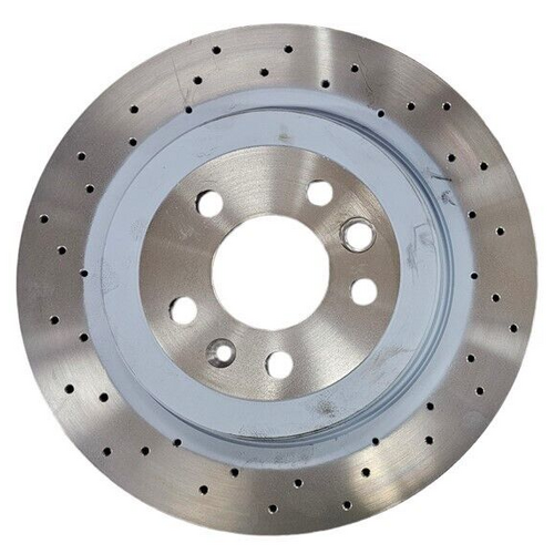 Ford LH FPV FG Premium Brake 4 Piston Rear Cross Drilled Disc Rotors