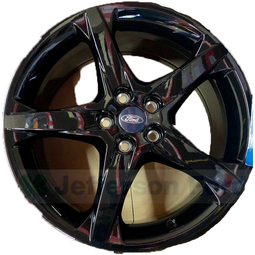 Ford Lz Focus Alloy Wheels 5 Spoke 18"" X 8 Black Panther W/ Cap Nuts