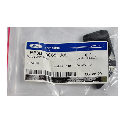 Ford Snorkel Blanking Plate for Ranger PX MKII & MKIII