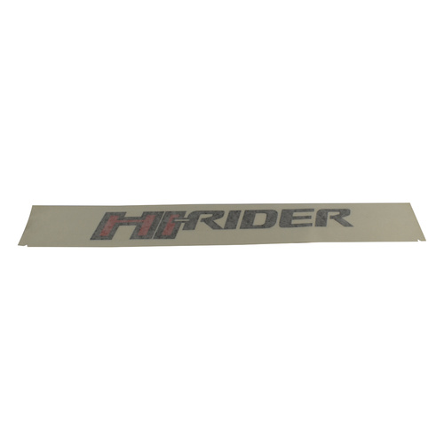 Genuine Ford 'Hi-Rider' Name Plate Metallic Black for Ranger PX
