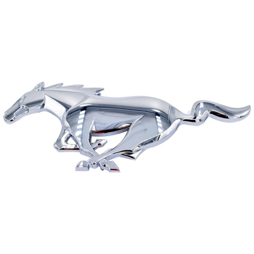 Ford Front Radiator Grille Pony Emblem Bright Chrome For Mustang 2014-2024