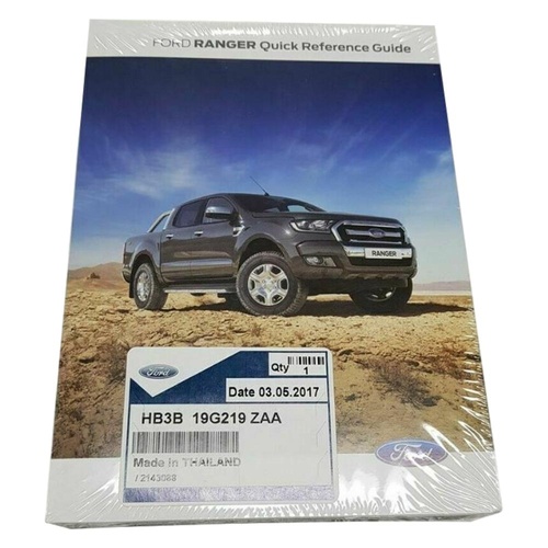 Ford Owners Manual Literature For Ranger PX 2011 Xl-Plus