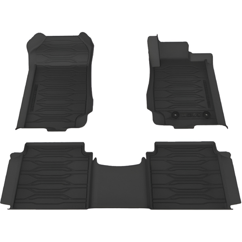 Ford Ranger PXIII Front & Rear Mats All Weather Dish Type Set 2018 - 2022