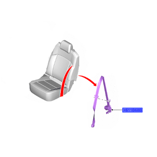 Ford Rear Seat Belt LH for Ranger Next-Gen