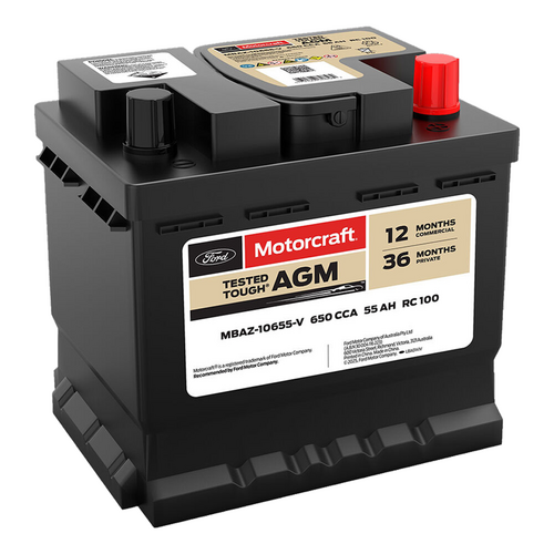 Motorcraft DIN44LH AGM 650 CCA Car Battery Ford Escape ST Hyundai Venue Volkswagen T-cross 85 Polo 85