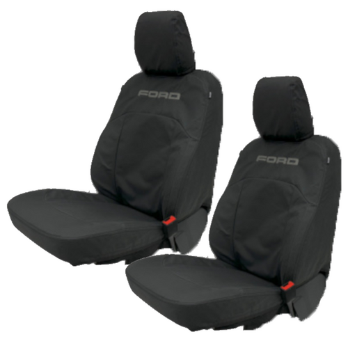Ford Front Canvas Seat Covers Next Gen Ranger XL XLS XLT Raptor Single & Double Cab