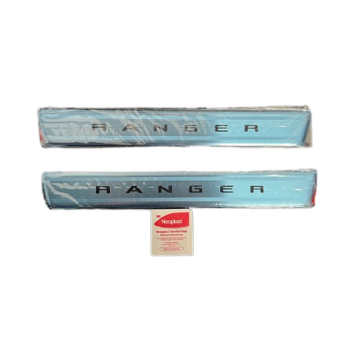 Ford Next-Gen Ranger "RANGER" Alloy Scuff Plates Front Only 