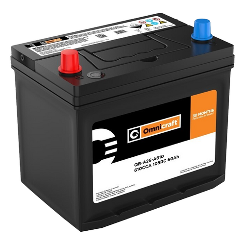Omnicraft Premium 55D23R MF Car Battery 610CCA for Mazda Toyota Mitsubishi and Nissan