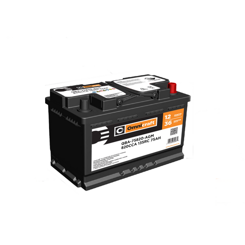 Omnicraft Premium DIN65LH AGM MF Battery 820CCA for Audi BMW Mercedes Volvo Range Rover Renault Peugeot