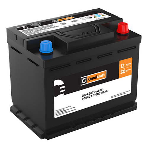 Omnicraft Premium DIN55 DIN53L MF Battery 600CCA for Audi Ford Holden Peugeot Renault Skoda VW