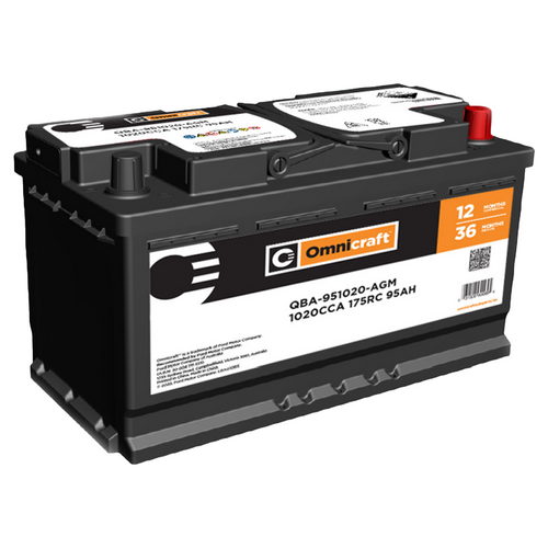 Omnicraft Premium DIN85LH AGM MF Battery 1020CCA for BMW Jeep Aston Martin Maserati Mercedes