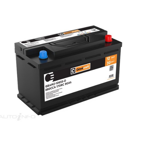 Omnicraft Premium DIN85L MF Battery 880CCA for Holden Renault Audi Jeep JLR Mercedes Benz