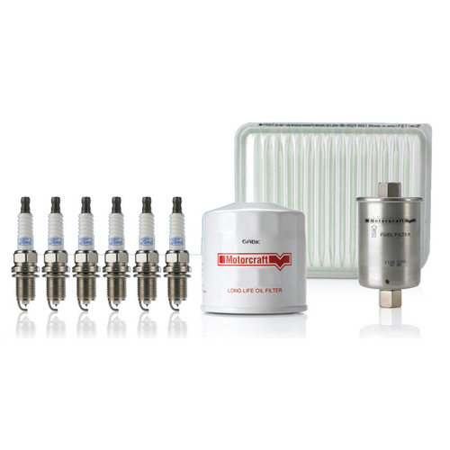 Ford Service Kit Air, Oil, Fuel Filters & Spark Plugs for Territory SY SZ 4.0L Petrol 04/2008-06/2016