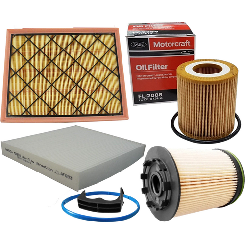 Ford Filter Service Kit Oil Air Fuel Cabin for Everest UA 2.0L Bi Turbo 2018 - 2022