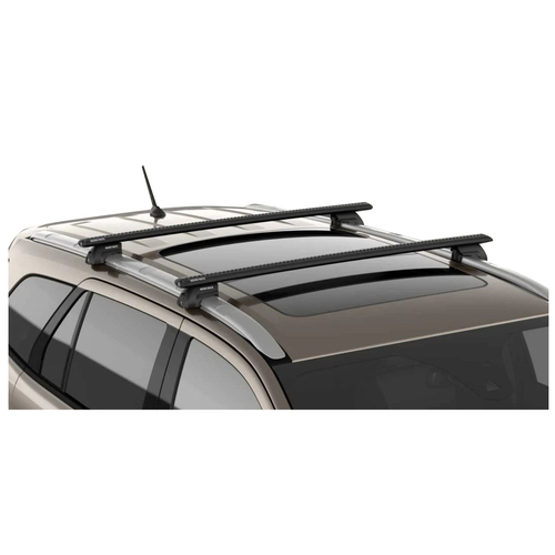Ford Everest UA Roof Rack Carry Bars Rhino Black Vortex Style