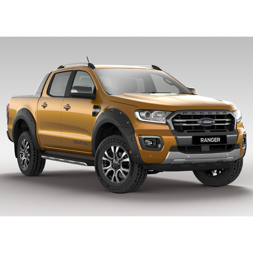 Ford Fender Flares Bolt On Look Kit For Ranger PX MKIII Wildtrak Double Cab 09/2018-02/2022
