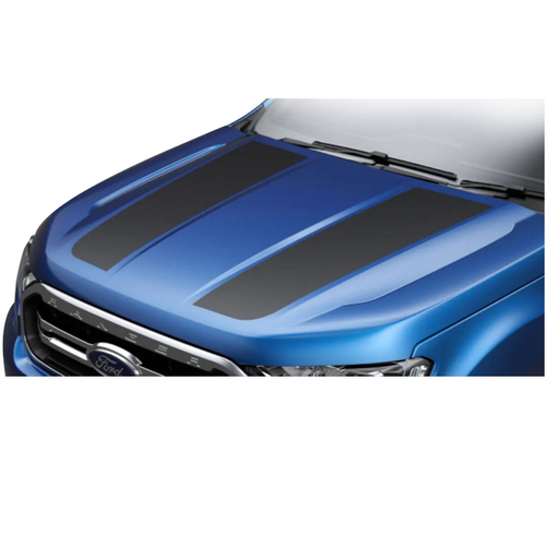 Ford Black Bonnet Stripes Decals for Ranger PX & Everest UA