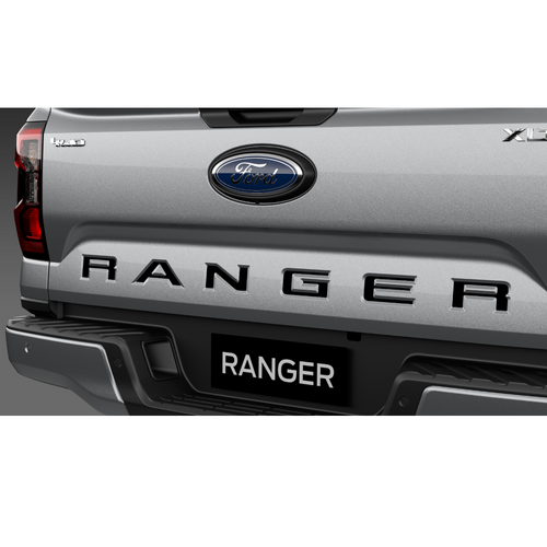 Ford Ranger Tailgate Black Decal Sticker NXT GEN XLT/Wildtrack/Raptor