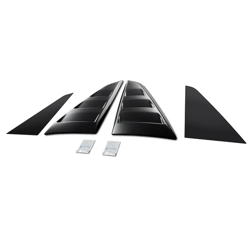 Ford Rear Quarter Window Gloss Black Louvers Set of 2 for Mustang 2024-Onwards
