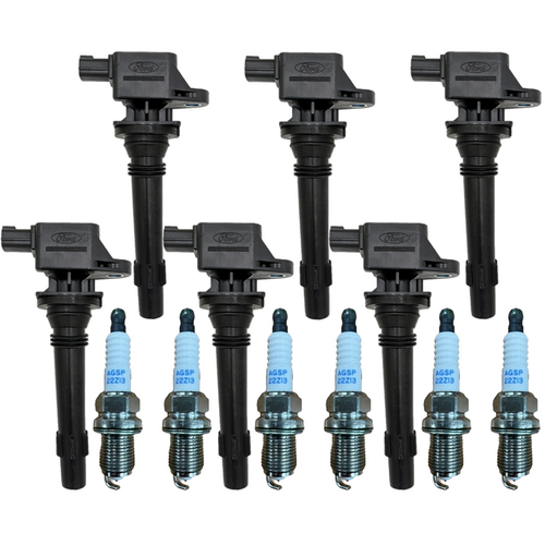 Ford Ignition Coils & Spark Plugs Set of 6 For Falcon FG FG MKII FGX & Territory SZ 6Cyl Petrol