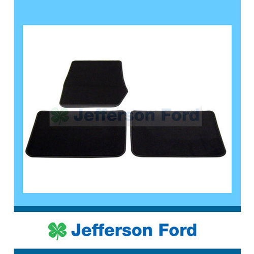 Ford Territory SZ + Mk2 Standard Ebony Black Carpet Mat Set Of 3