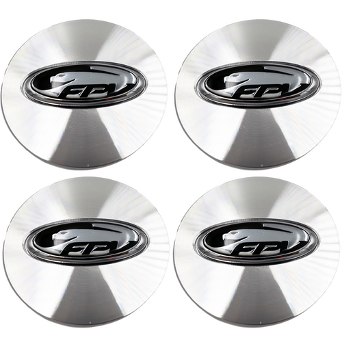 Ford BA BF FG FPV Centre Cap Black Logo Set of 4
