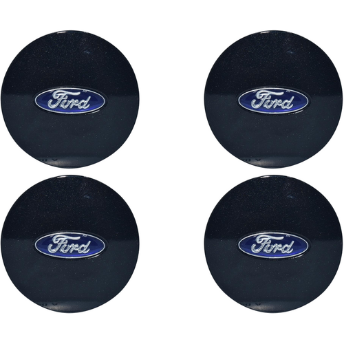 Ford 4 X Black Alloy Wheels Centre Cap FGX Plastic